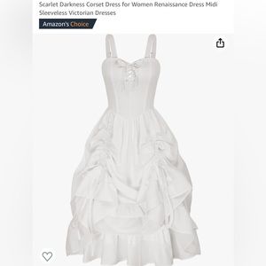 Scarlet Darkness White Corset Dress size large
